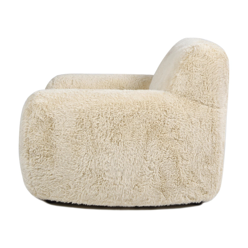 The Summit Armchair in Faux Shearling