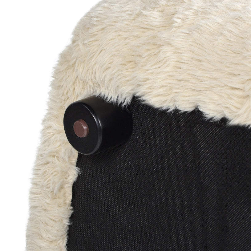 The Summit Armchair in Faux Shearling