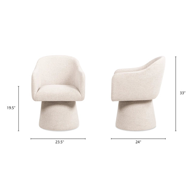 The Marais Swivel Arm Chair