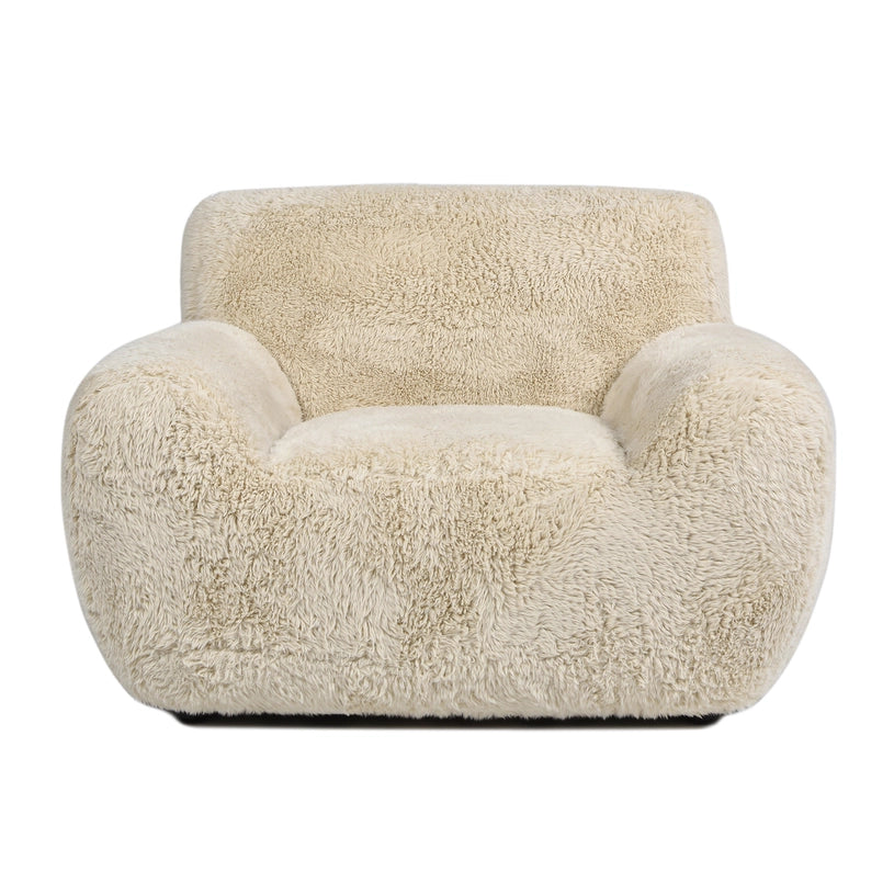 The Summit Armchair in Faux Shearling